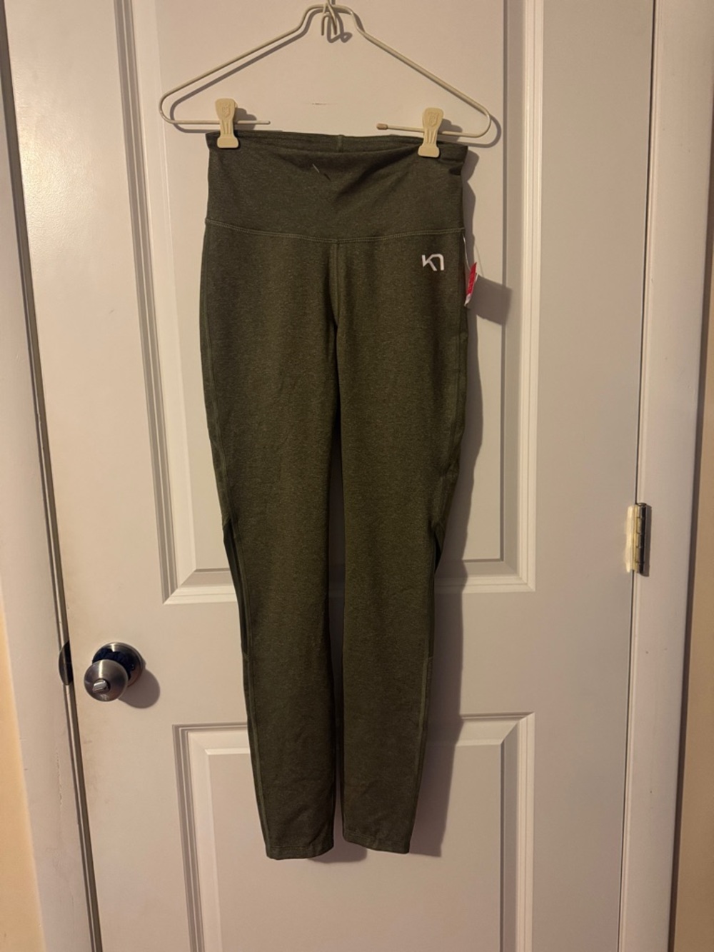 NWT Kari Traa Women’s‎ Julie High Waisted green active legging Tweed Size Sm